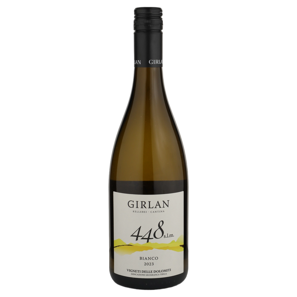 A bottle of 2023 Girlan IGT Vigneti delle Dolomiti 448 Bianco 750ml Red Wine