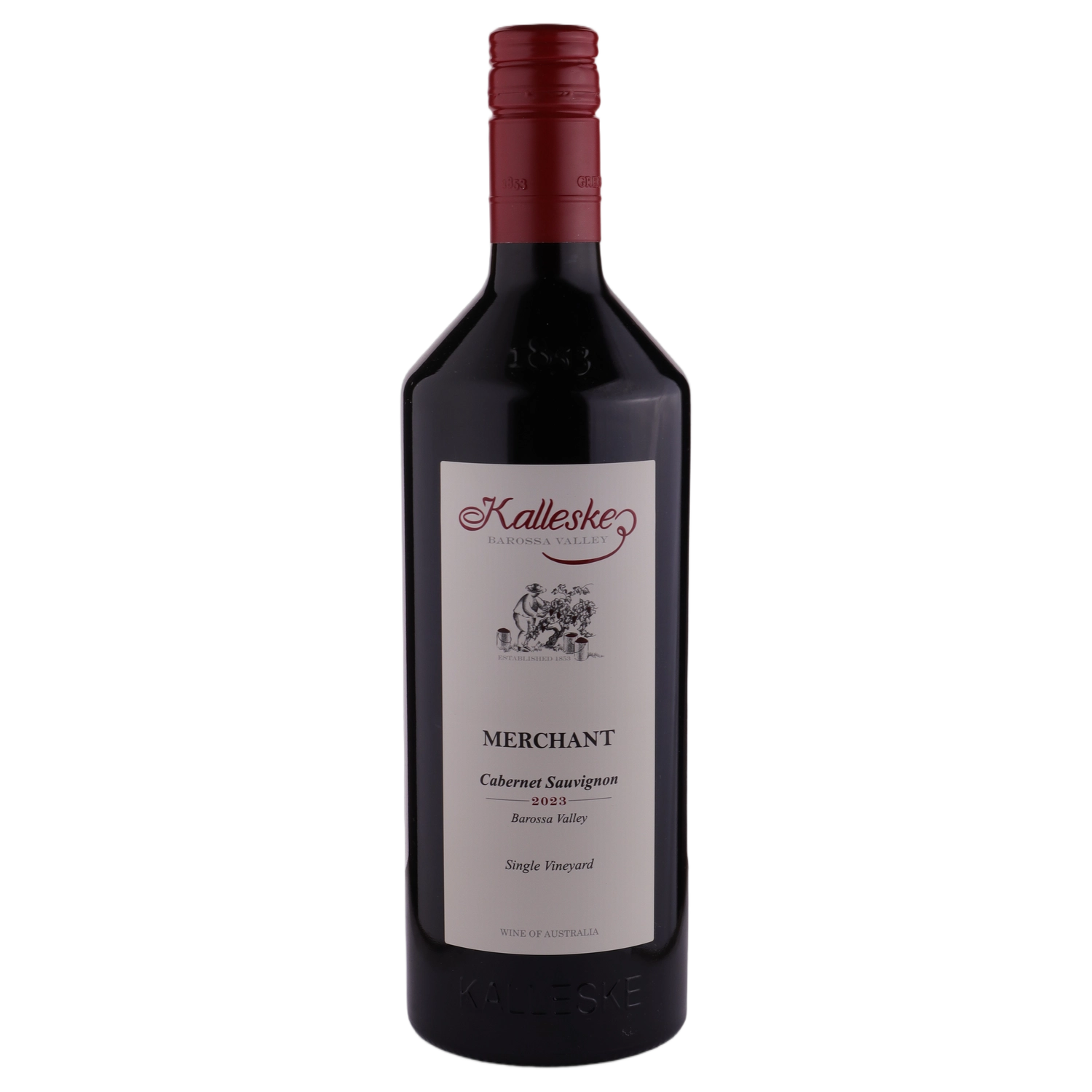 A bottle of 2023 Kalleske Merchant Cabernet Sauvignon 750ml Red Wine