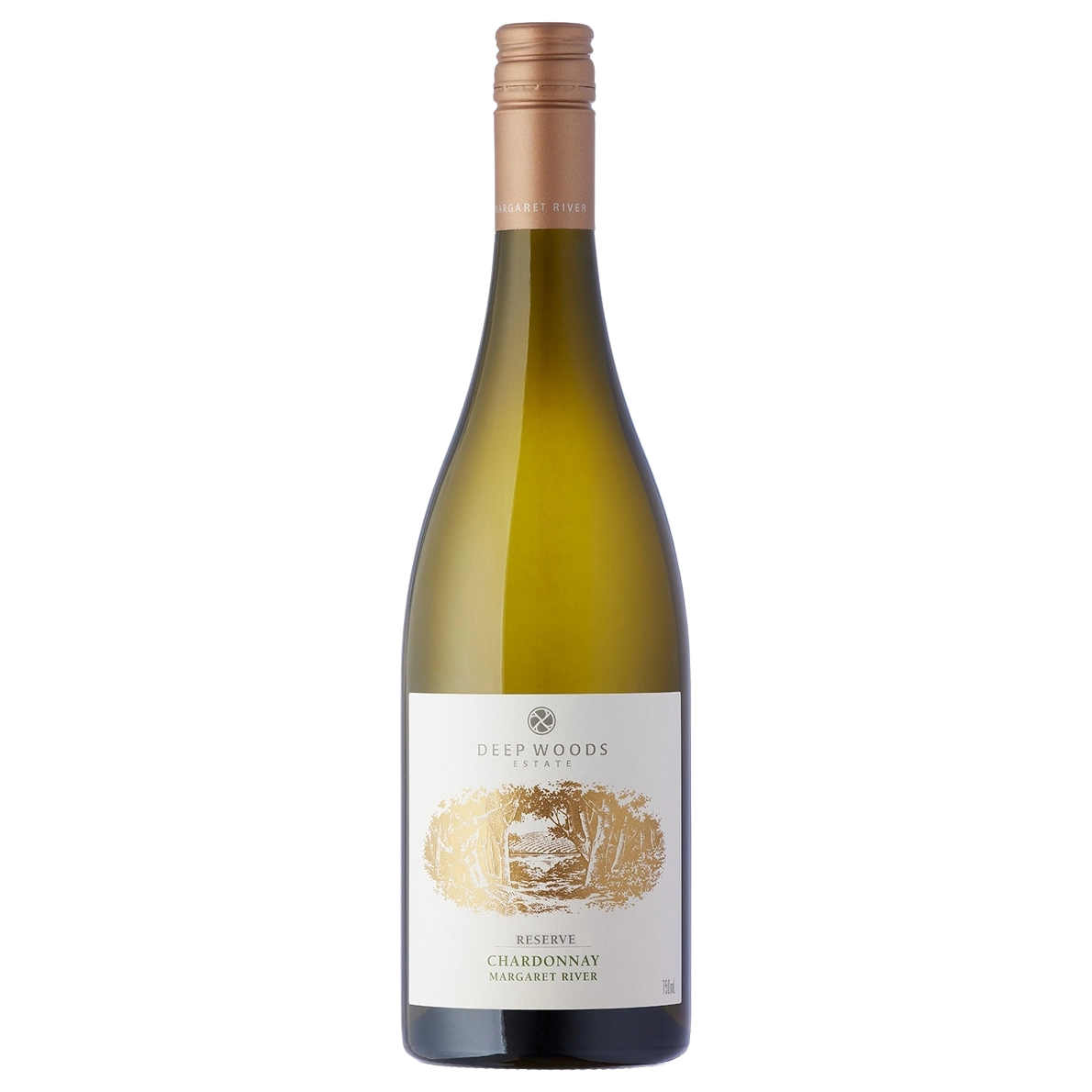 A bottle of 2023 Deep Woods Estate Reserve Chardonnay 750ml White Wine