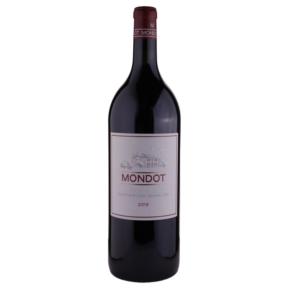 A bottle of Mondot de Château Troplong Mondot Magnum 2019 1500ml Red Wine