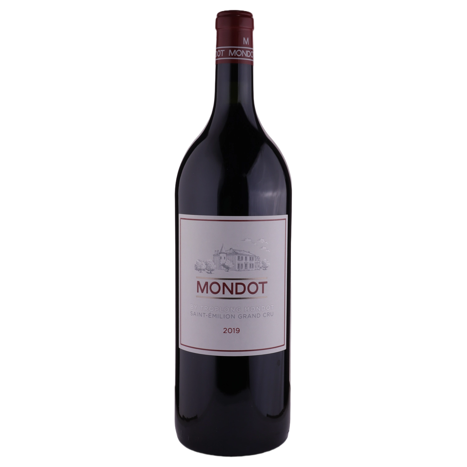 A bottle of Mondot de Château Troplong Mondot Magnum 2019 1500ml Red Wine