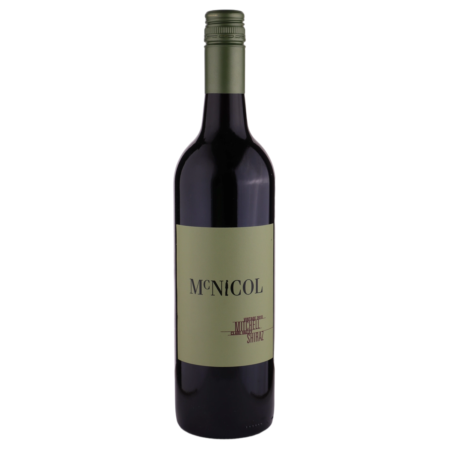 A bottle of 2010 Mitchell McNicol Shiraz 750ml Red Wine