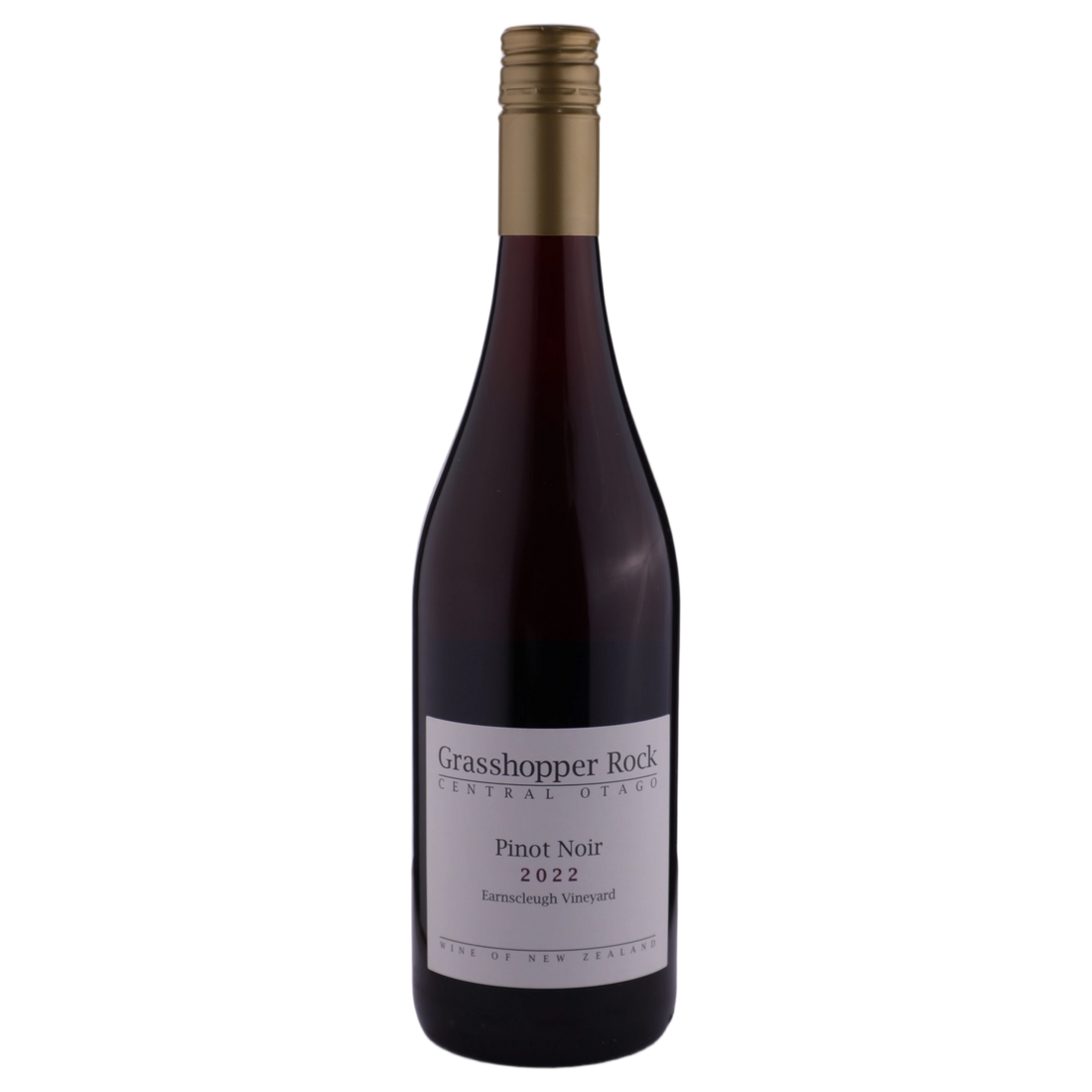 A bottle of 2022 Grasshopper Rock Central Otago Pinot Noir 750ml Red Wine