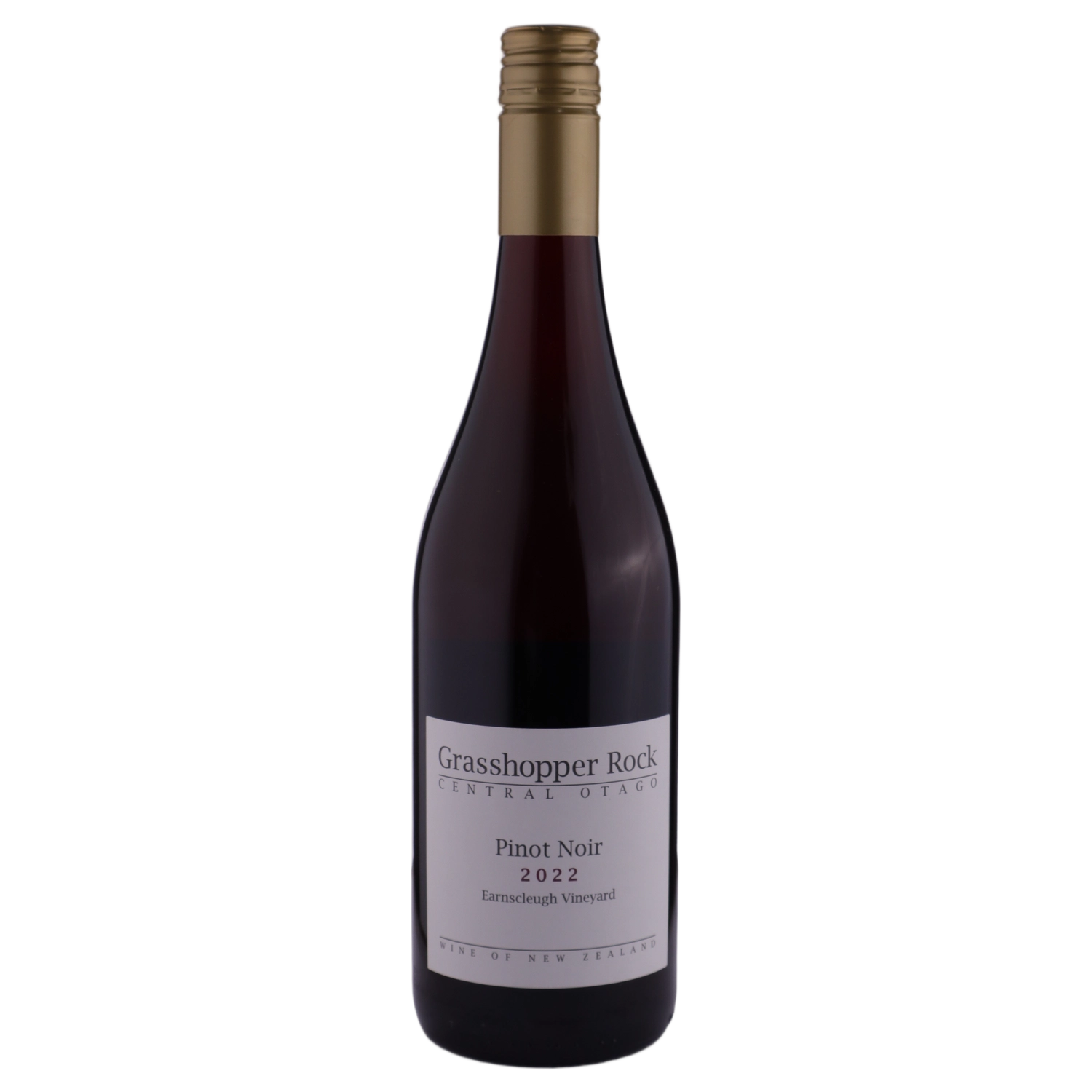 A bottle of 2022 Grasshopper Rock Central Otago Pinot Noir 750ml Red Wine