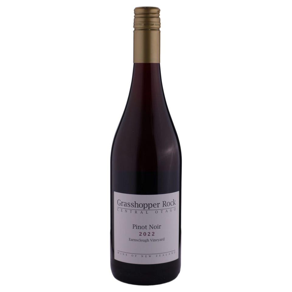 A bottle of 2022 Grasshopper Rock Central Otago Pinot Noir 750ml Red Wine