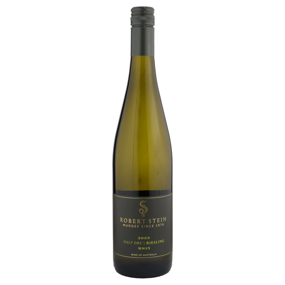 A bottle of 2023 Robert Stein Half Dry Riesling 750ml White Wine