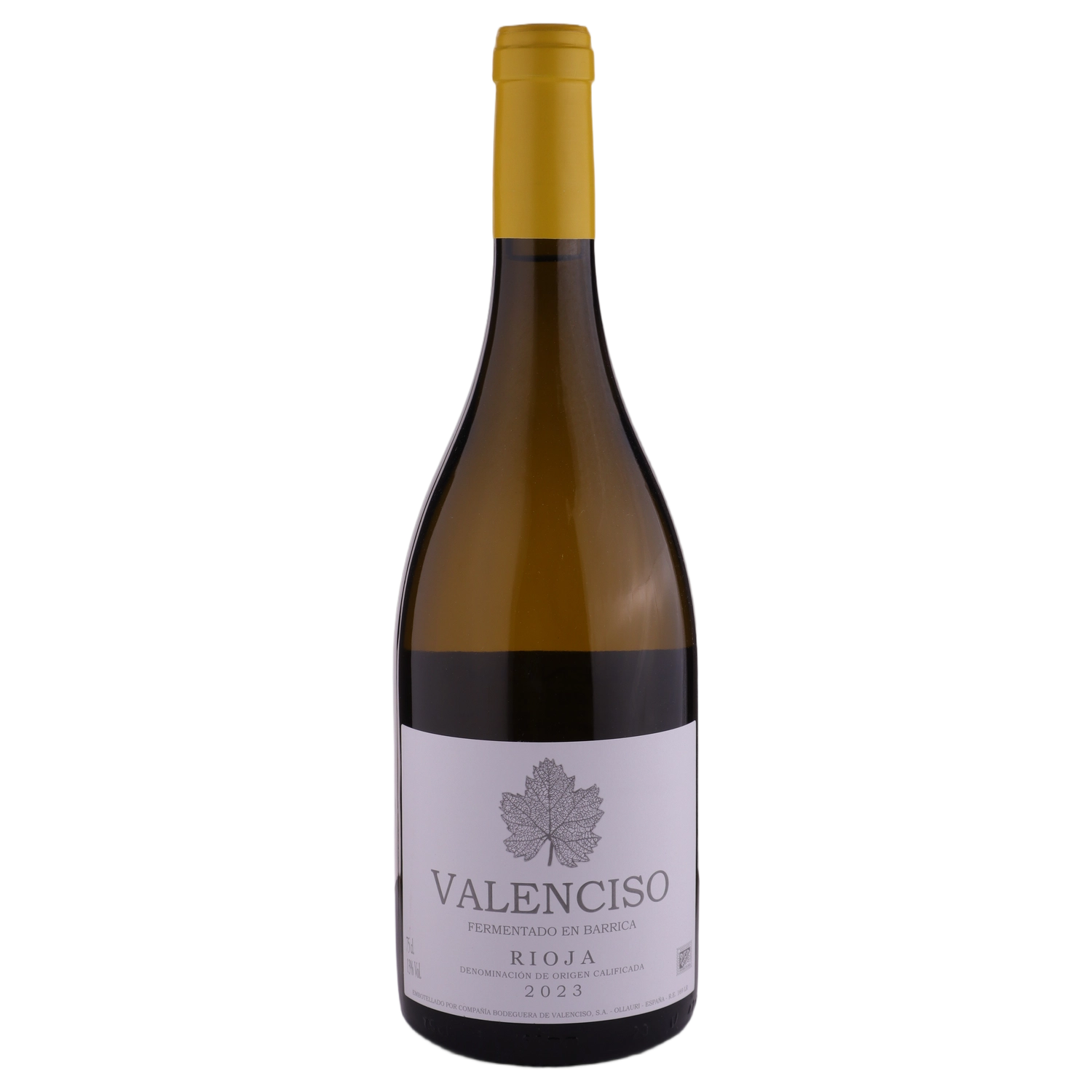 A bottle of 2023 Valenciso Rioja Blanco 750ml White Wine