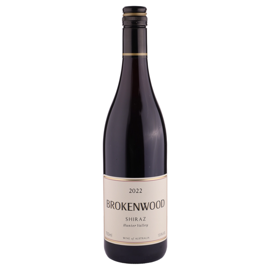 A bottle of 2022 Brokenwood Hunter Valley Shiraz 750ml Red Wine