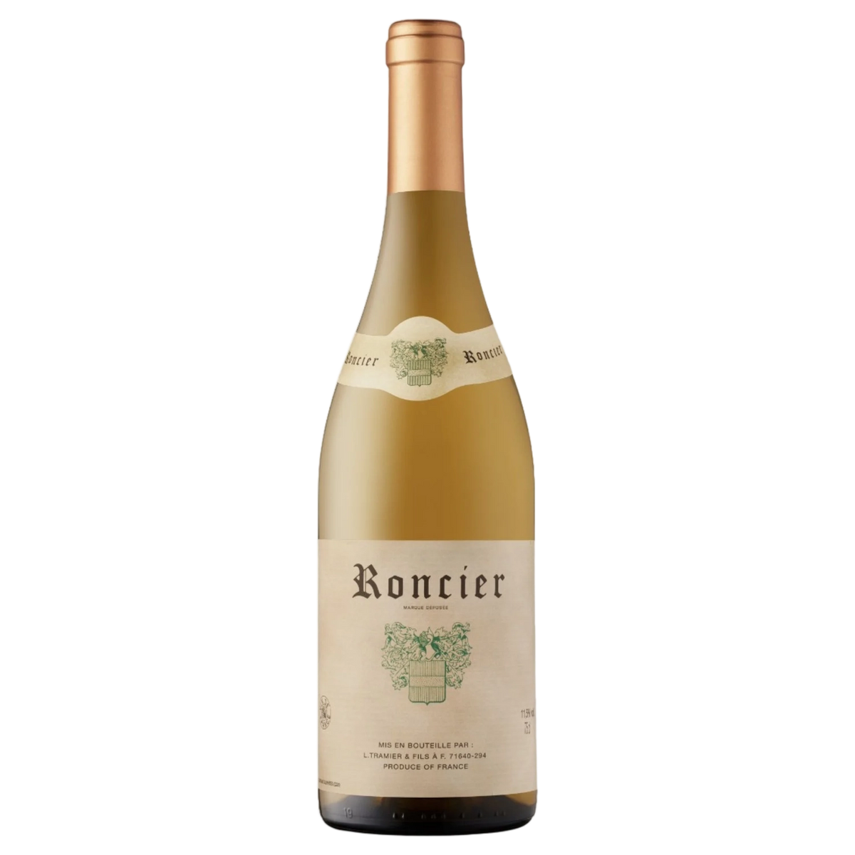 A bottle of Roncier Chardonnay NV 750ml White Wine