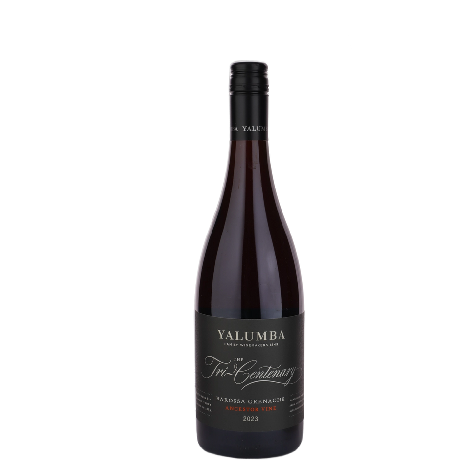 A bottle of 2023 Yalumba The Tri Centenary Grenache 750ml Red Wine