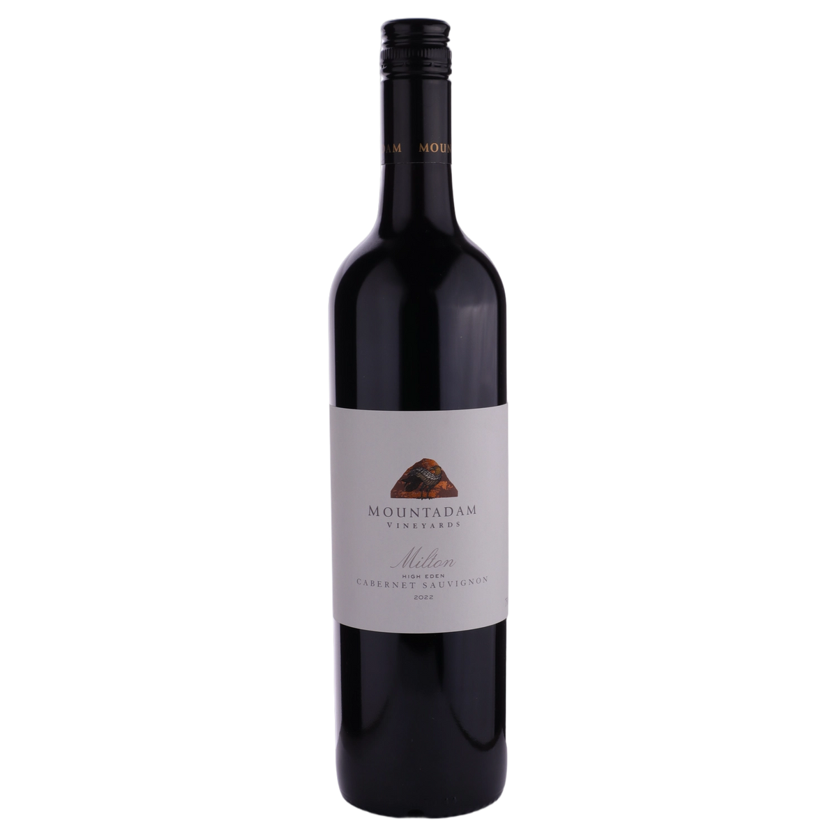 A bottle of 2022 Mountadam High Eden 'Milton' Cabernet Sauvignon 750ml Red Wine