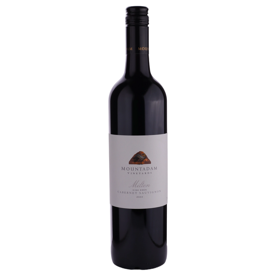 A bottle of 2022 Mountadam High Eden 'Milton' Cabernet Sauvignon 750ml Red Wine