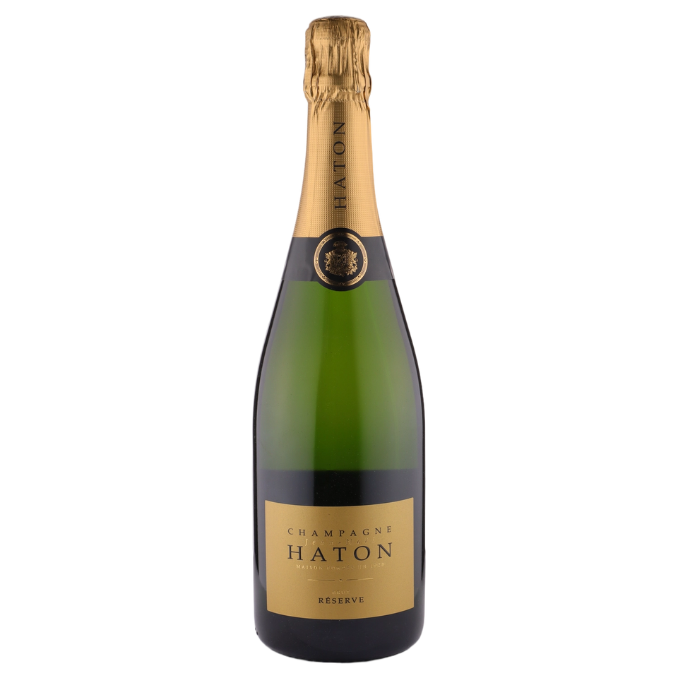 A bottle of Champagne Haton Réserve Brut NV 750ml Sparkling Wine
