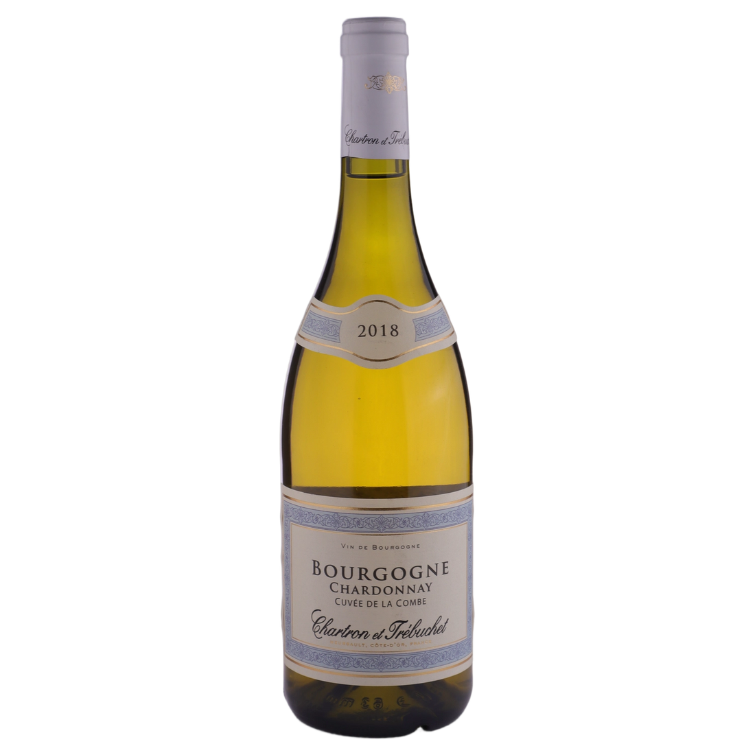A bottle of 2018 Chartron et Trebuchet Bourgogne Chardonnay 750ml White Wine