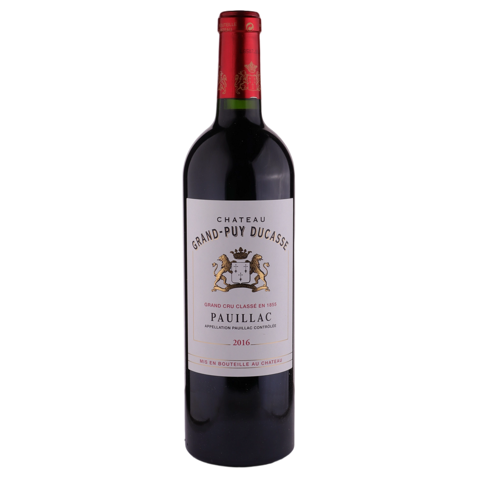 A bottle of 2016 Chateau Grand Puy Ducasse 750ml Red Wine