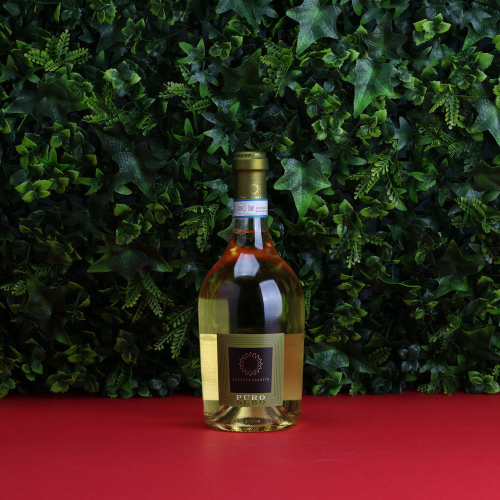 A bottle of Robert Sarotto Puro Chardonnay Piedmonte  2023 750ml White Wine