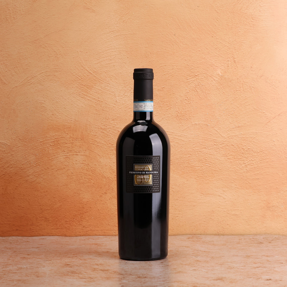 A bottle of 2020 San Marzano Sessantanni 750ml Red Wine