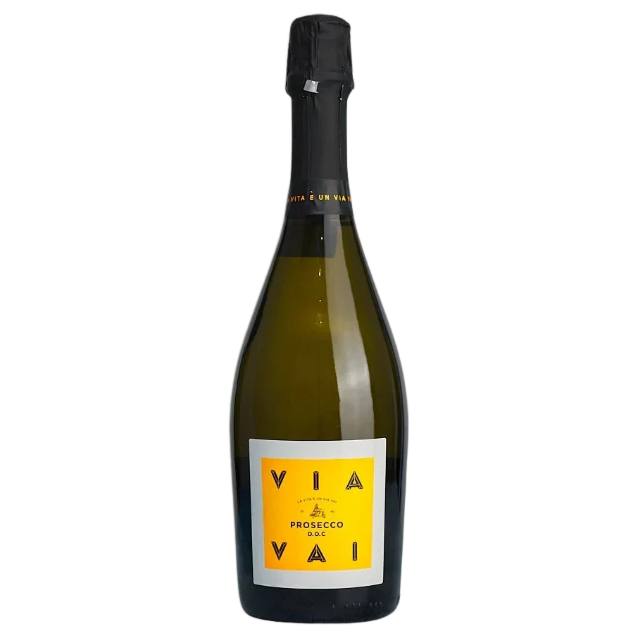 A bottle of NV Serena Via Vai Prosecco 750ml Sparkling Wine
