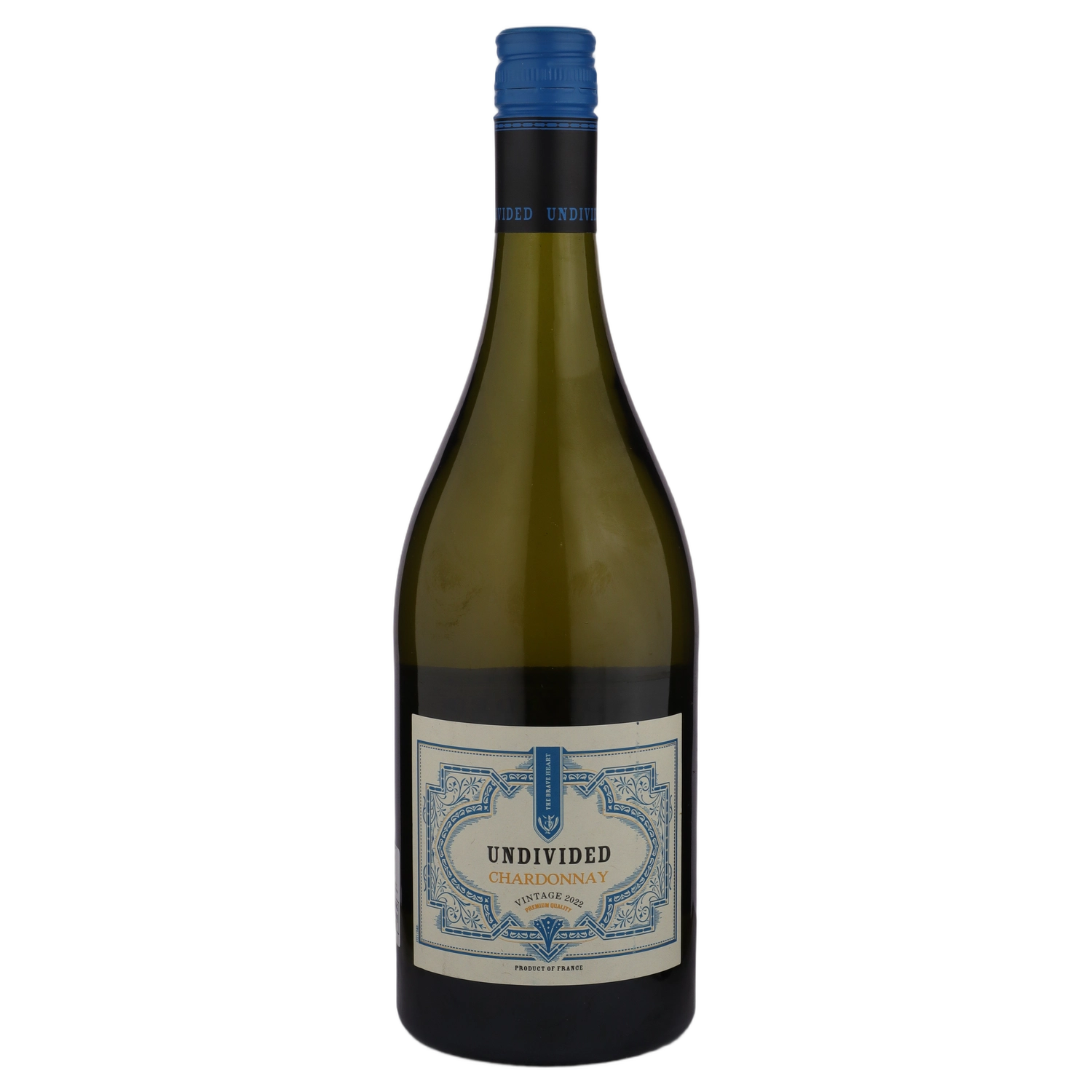 A bottle of 2022 Undivided Chardonnay 750ml White Wine