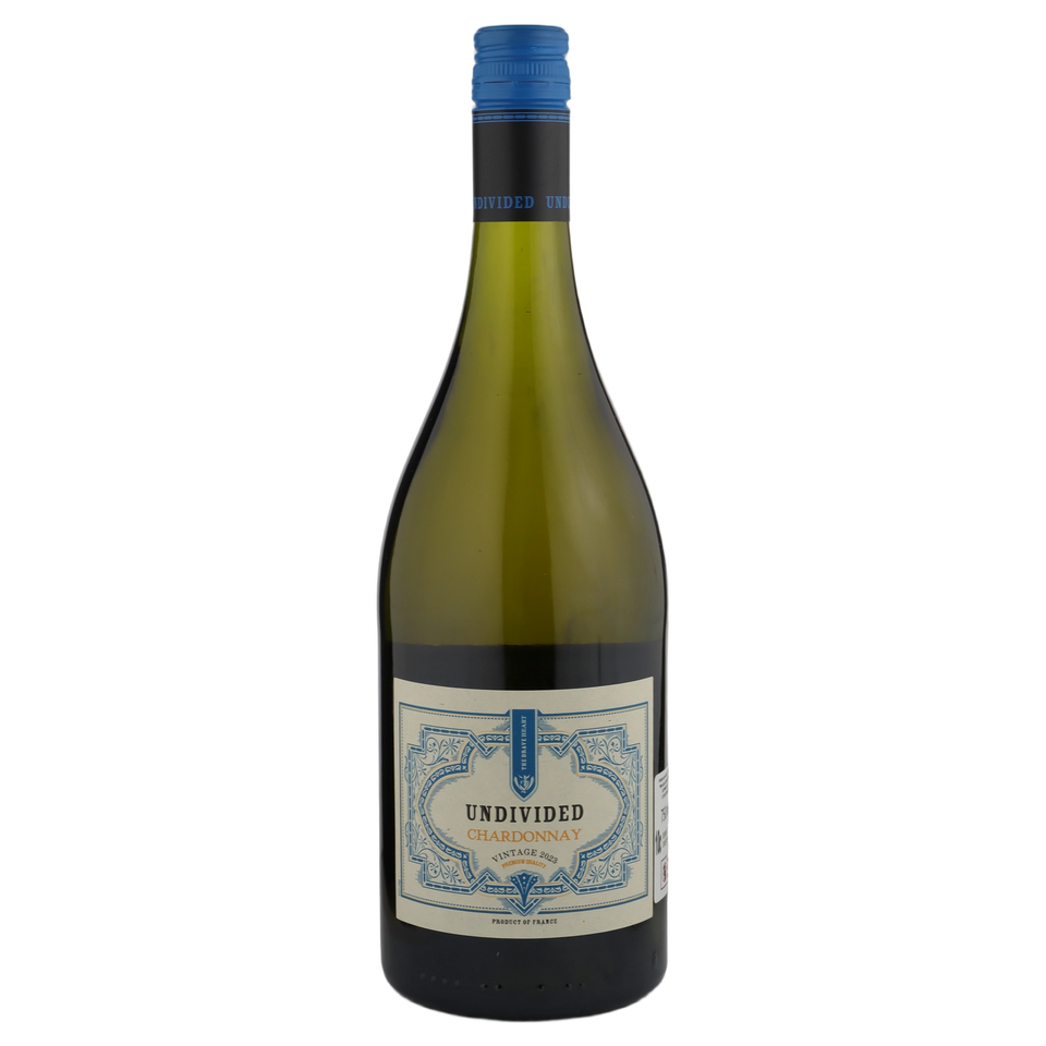 A bottle of 2023 Undivided Chardonnay 750ml White Wine