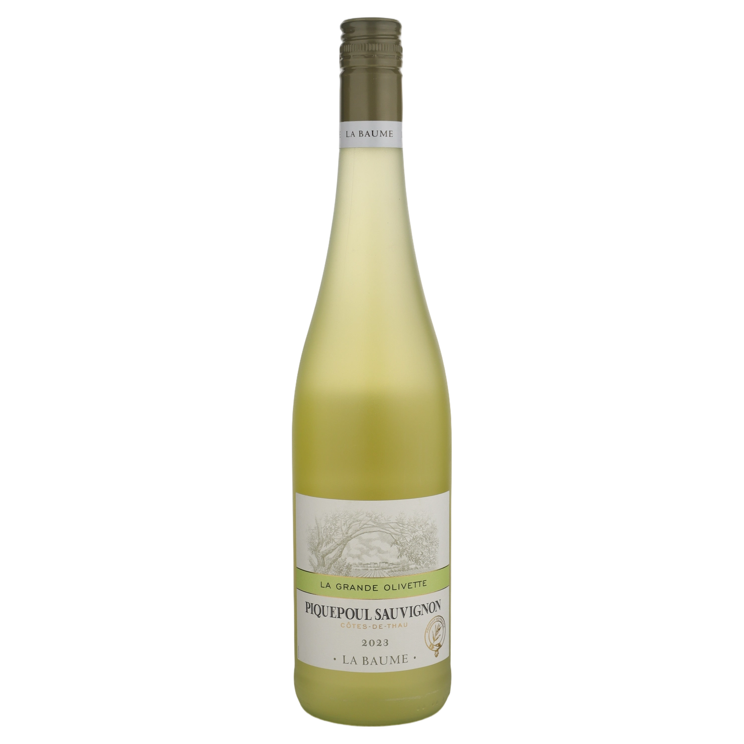 A bottle of 2023 La Baume La Grande Olivette Picpoul Sauvignon 750ml White Wine