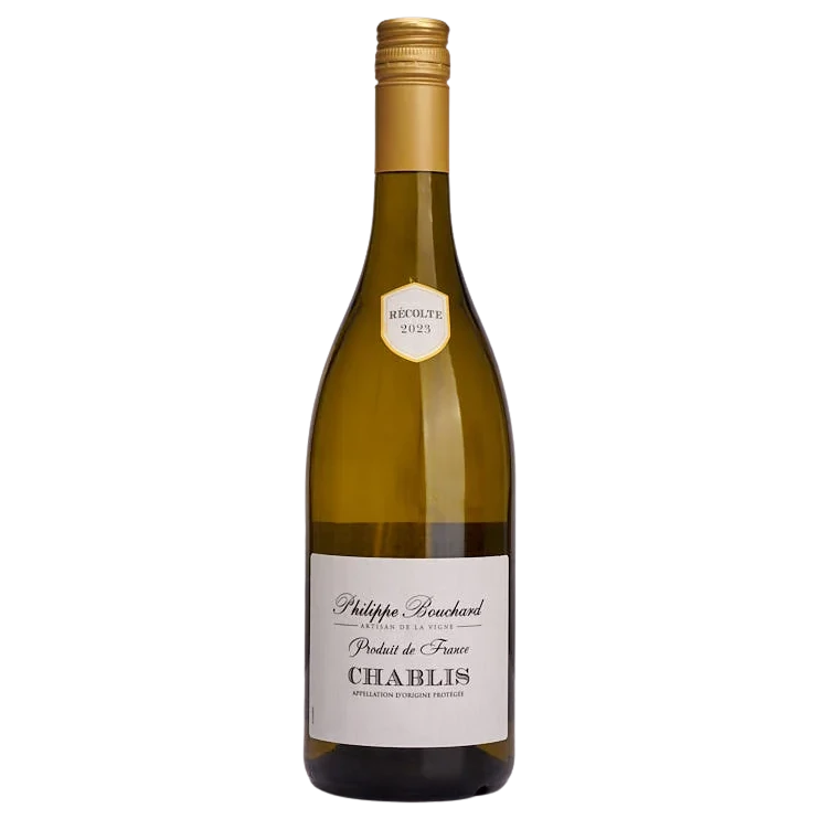 A bottle of 2023 Philippe Bouchard Chablis 750ml White Wine
