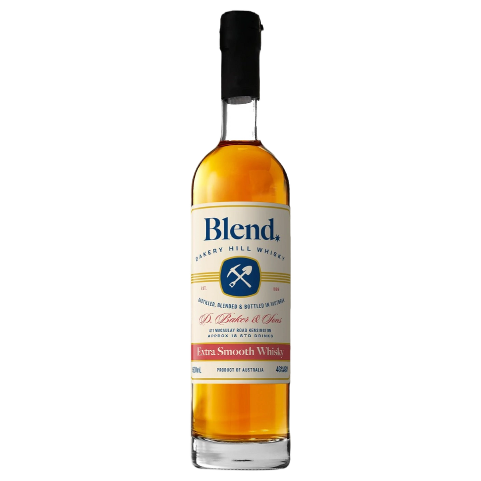 A bottle of Bakery Hill Blend Whisky 48% 500ml