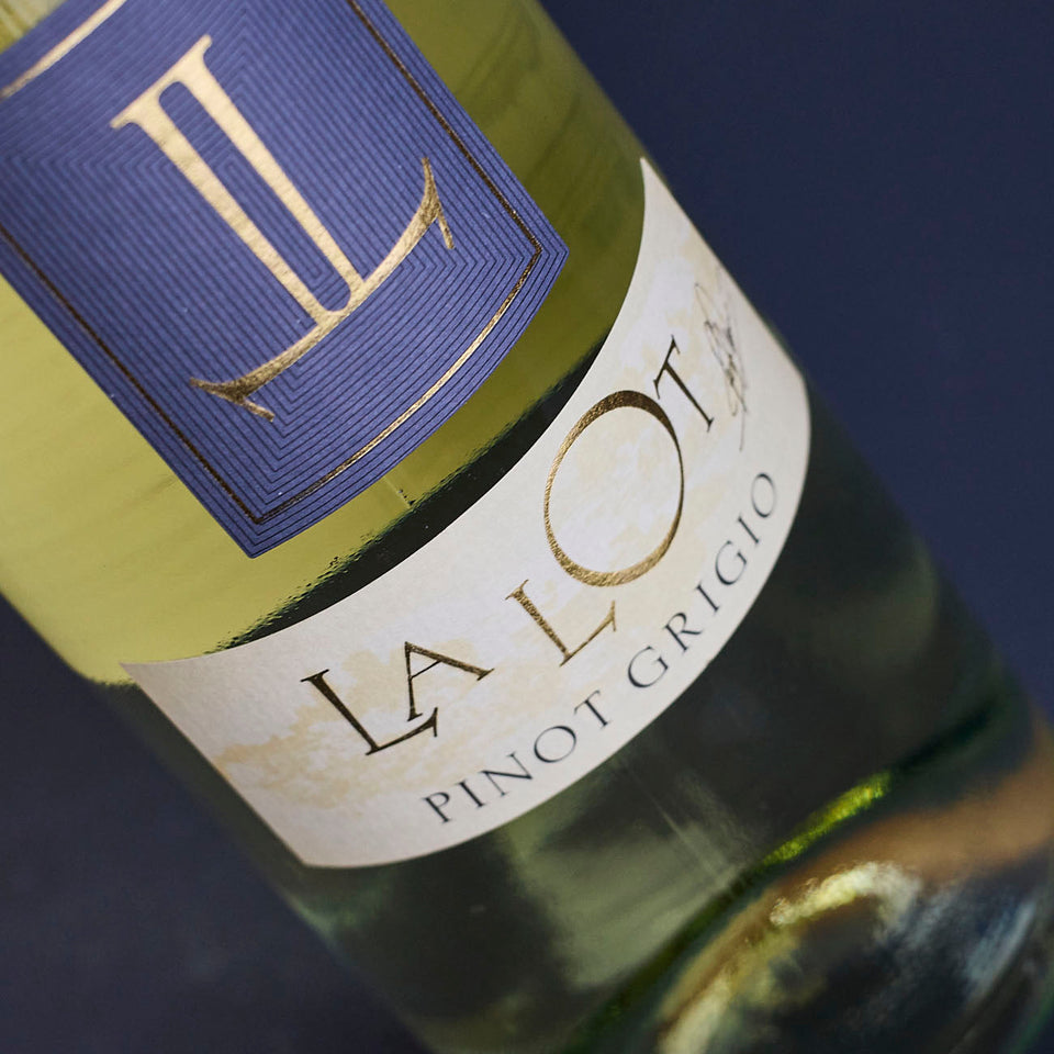 A bottle of 2023 Peter Zemmer La Lot Pinot Grigio 750ml White Wine