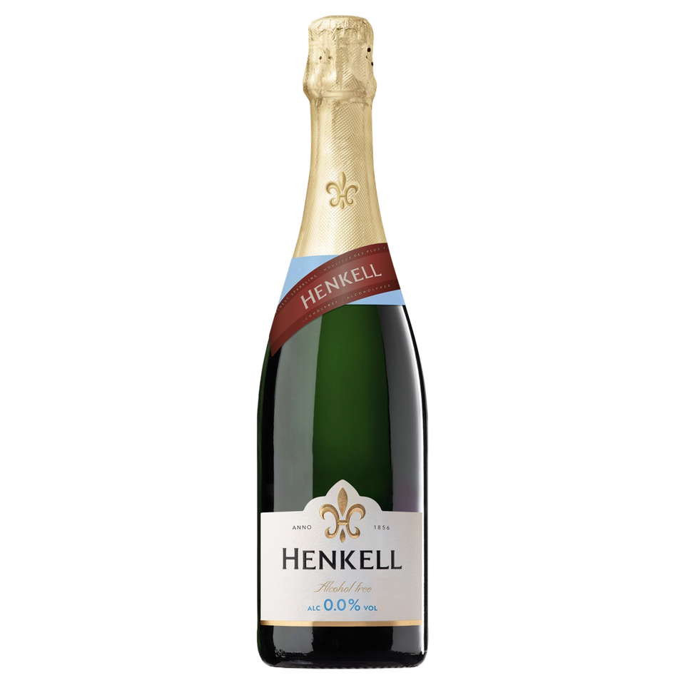 A bottle of NV 0% Henkell Sparkling 750ml Sparkling Wine