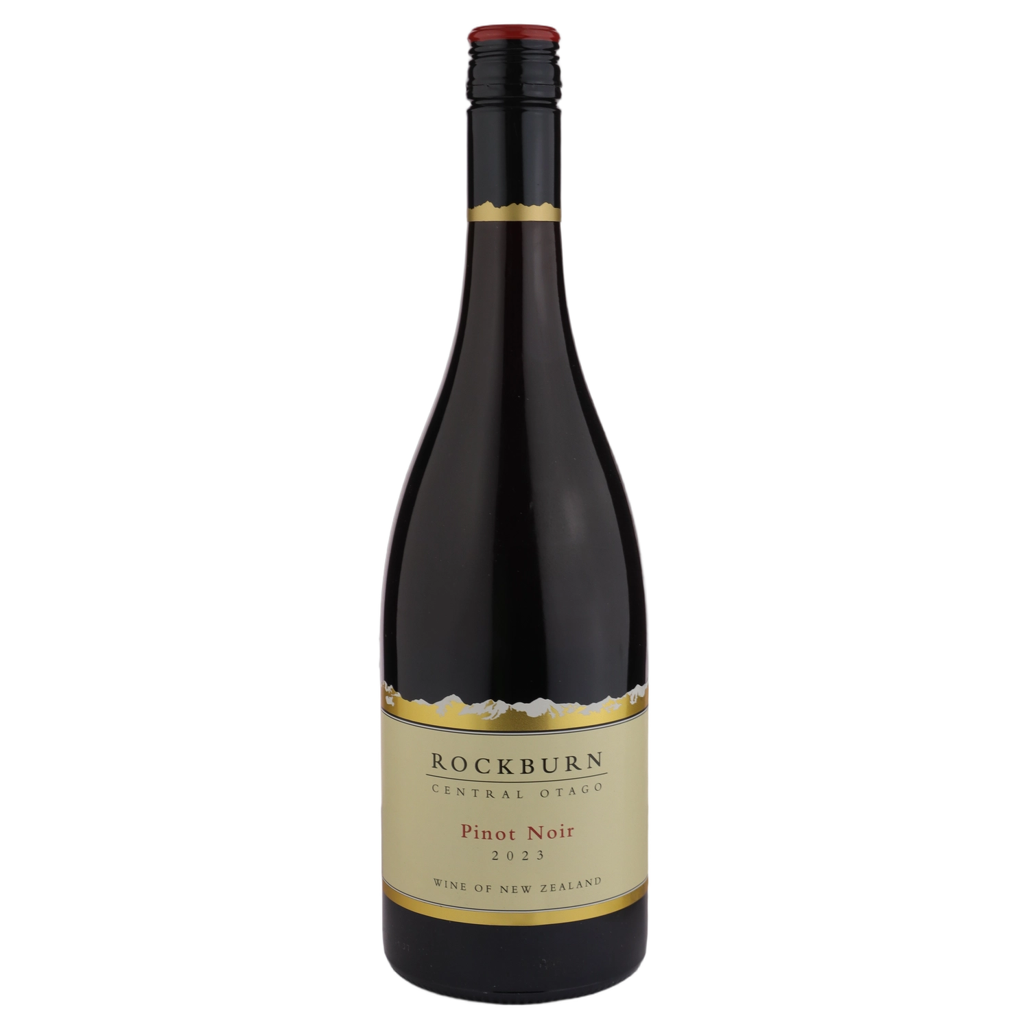 A bottle of 2023 Rockburn Pinot Noir Otago 750ml Red Wine