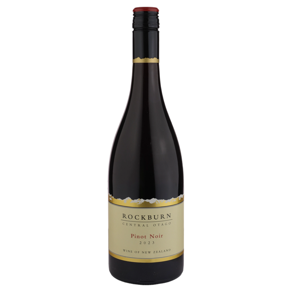 A bottle of 2023 Rockburn Pinot Noir Otago 750ml Red Wine