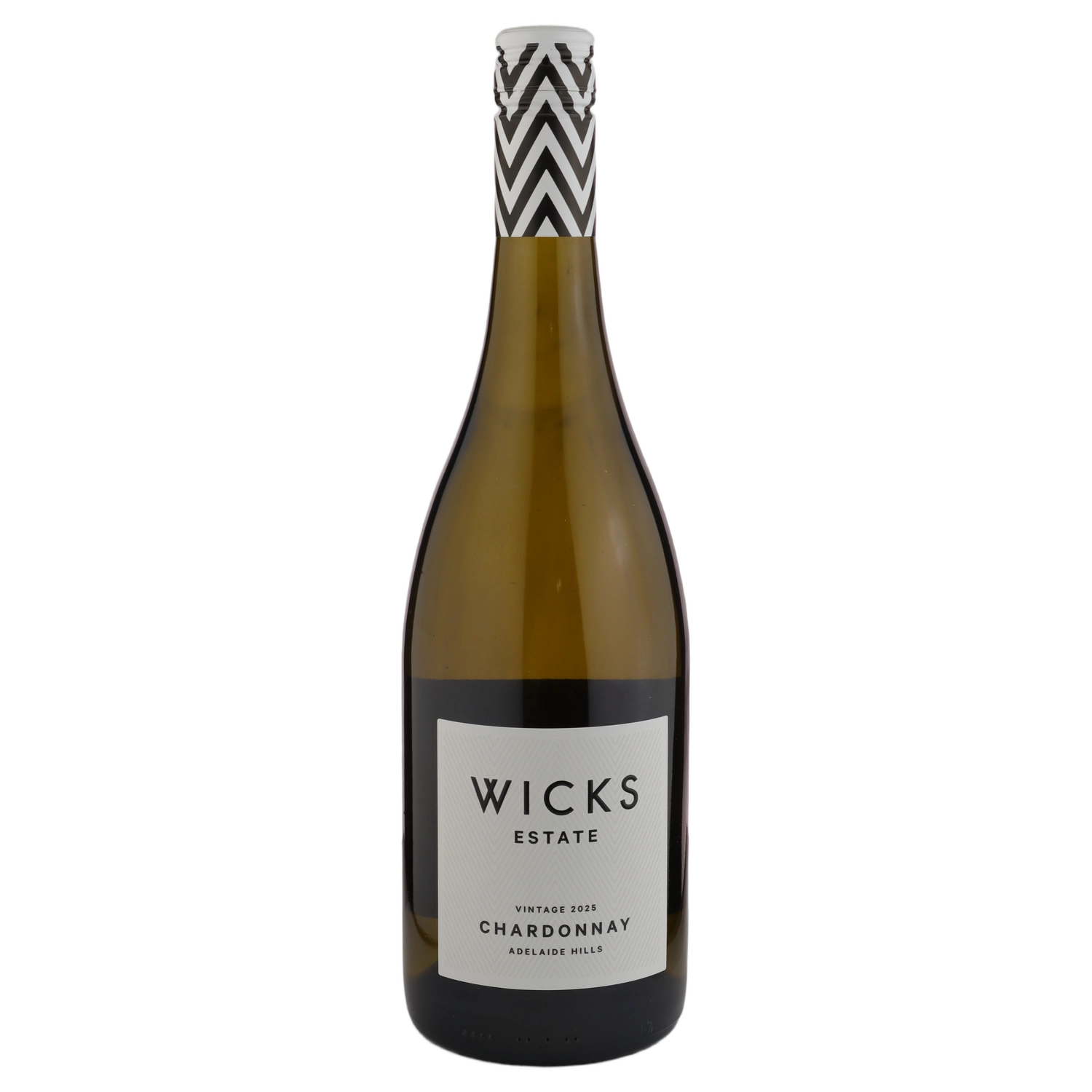 A bottle of 2024 Wicks Estate Chardonnay Adelaide Hills 750ml White Wine