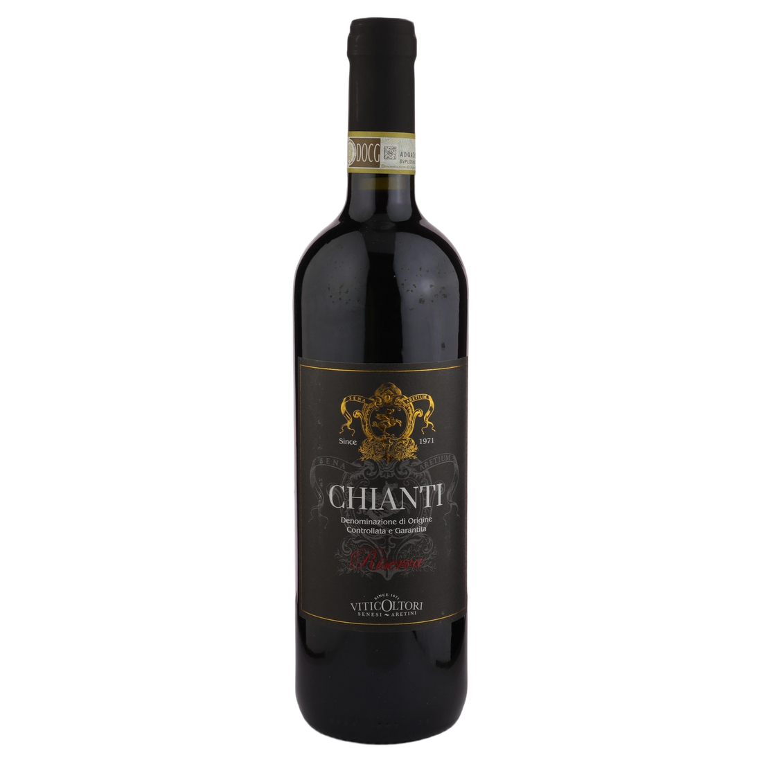 A bottle of 2021 Cantina Viticoltori Senesi Aretini Chianti Riserva 750ml Red Wine