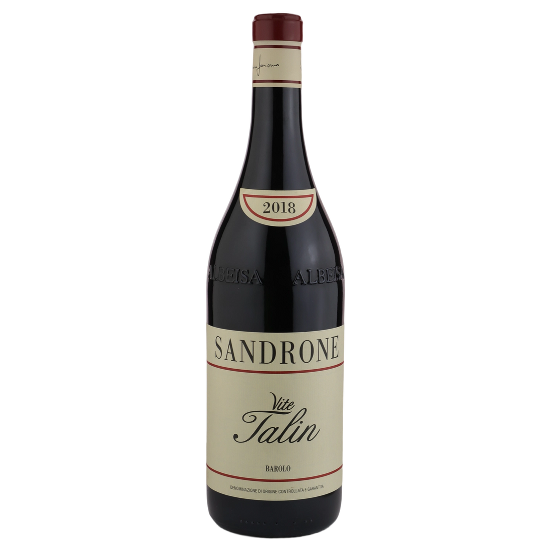 A bottle of 2018 Luciano Sandrone Barolo Vite Talin 750ml Red Wine