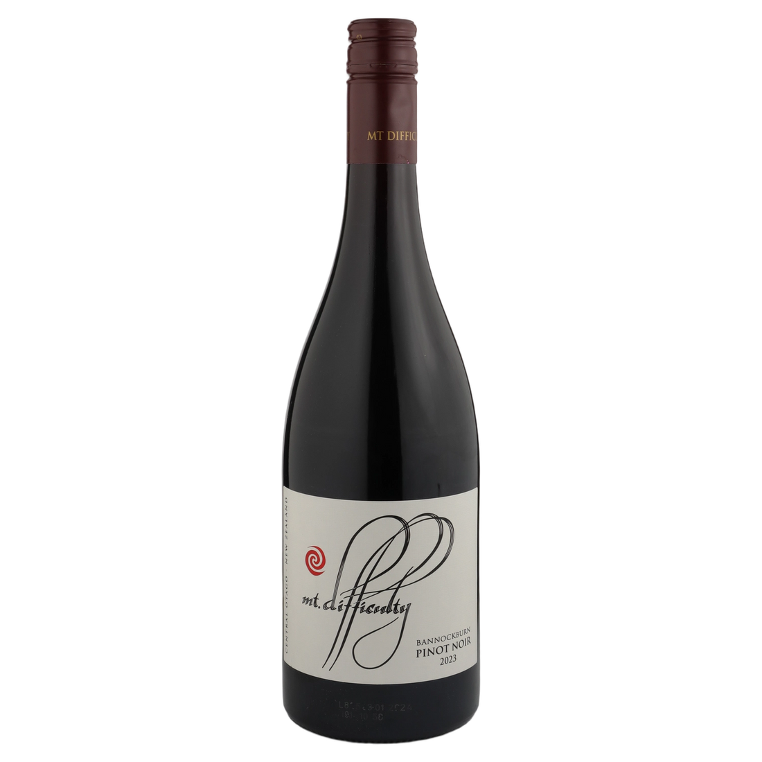 A bottle of 2023 Mt Difficulty Bannockburn Pinot Noir 750ml Red Wine