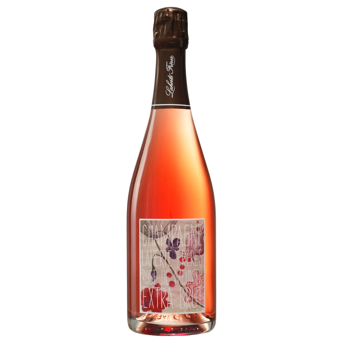 A bottle of NV Champagne Laherte Frères Rosé de Meunier (Base TBA Disg. Sep 2024) 750ml Sparkling Wine