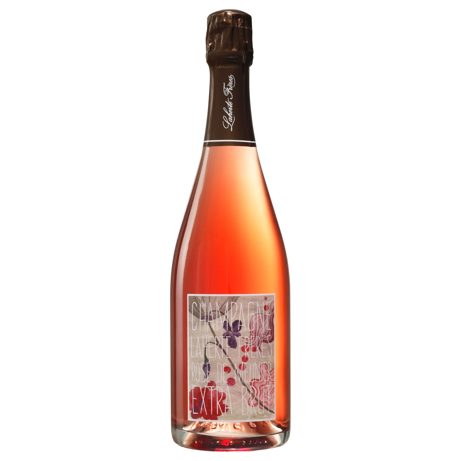 A bottle of NV Champagne Laherte Frères Rosé de Meunier (Base TBA Disg. Sep 2024) 750ml Sparkling Wine