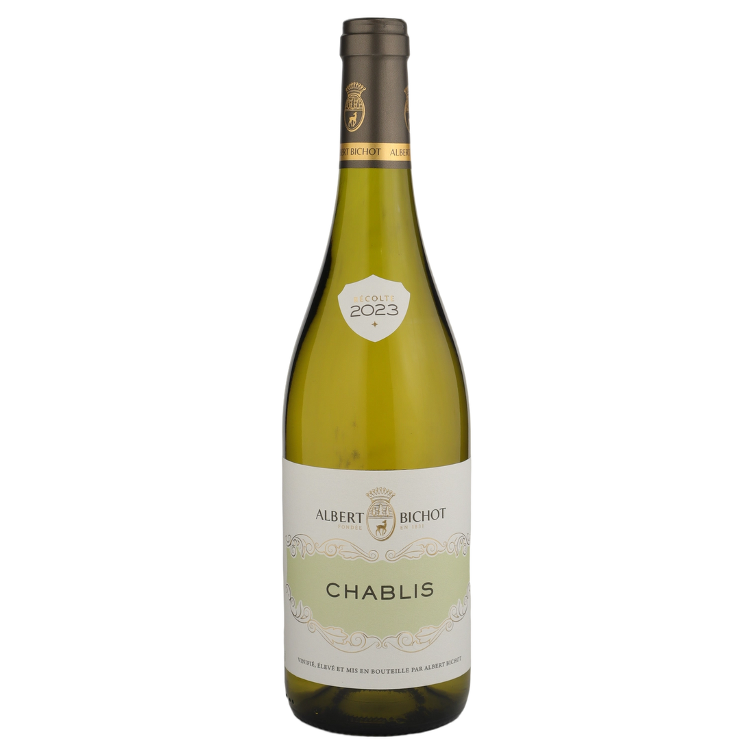 A bottle of Albert Bichot Chablis AOC Burgundy 2023 750ml White Wine