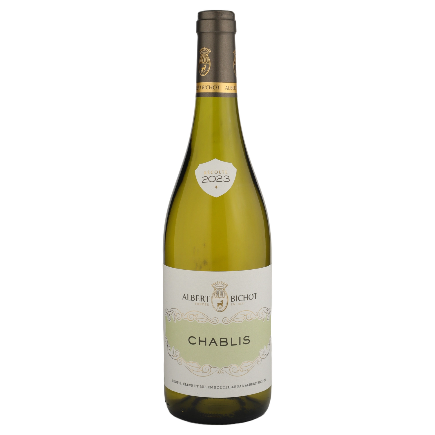 A bottle of Albert Bichot Chablis AOC Burgundy 2023 750ml White Wine