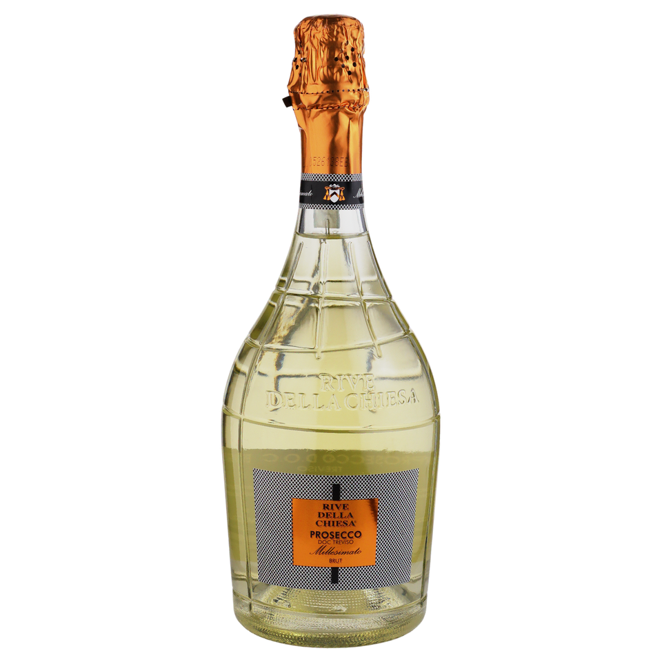 A bottle of Rive Della Chiesa Prosecco Doc Millesimato Brut 2023 750ml Sparkling Wine