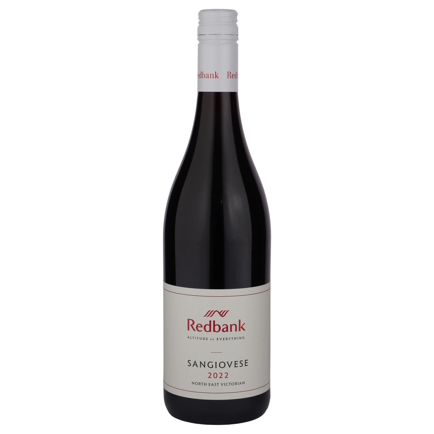 A bottle of 2022 Redbank Victorian Sangiovese 750ml Red Wine