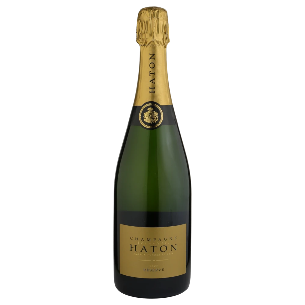 A bottle of NV Champagne Haton Réserve Brut 750ml Sparkling Wine