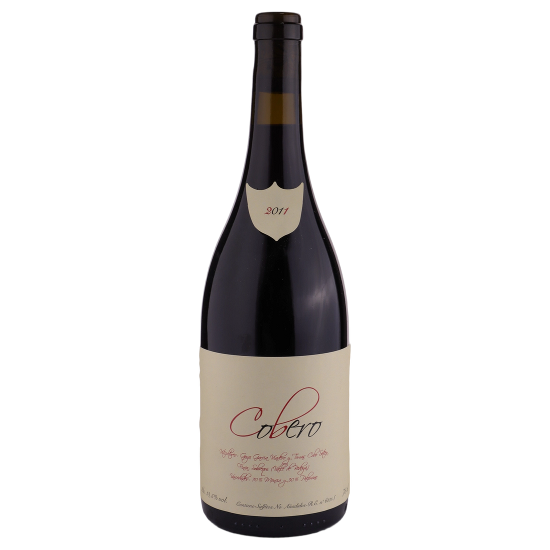 A bottle of 2011 Goyo Garcia Viadero Cobero Tinto (mencia-palomino fino) 750ml Red Wine