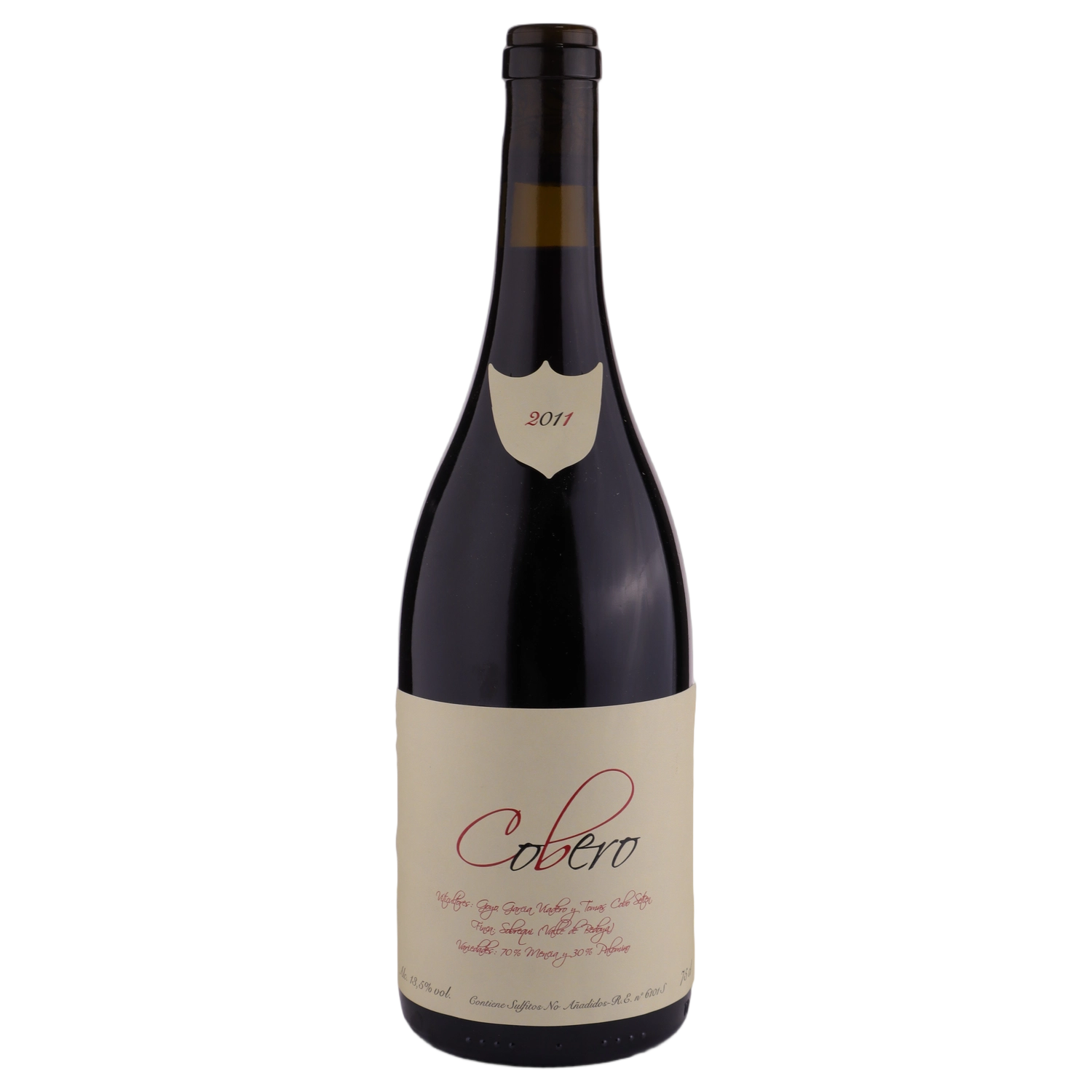 A bottle of 2011 Goyo Garcia Viadero Cobero Tinto (mencia-palomino fino) 750ml Red Wine