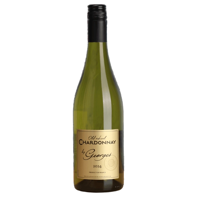 A bottle of By Georges Old School Chardonnay 2024 750ml White Wine