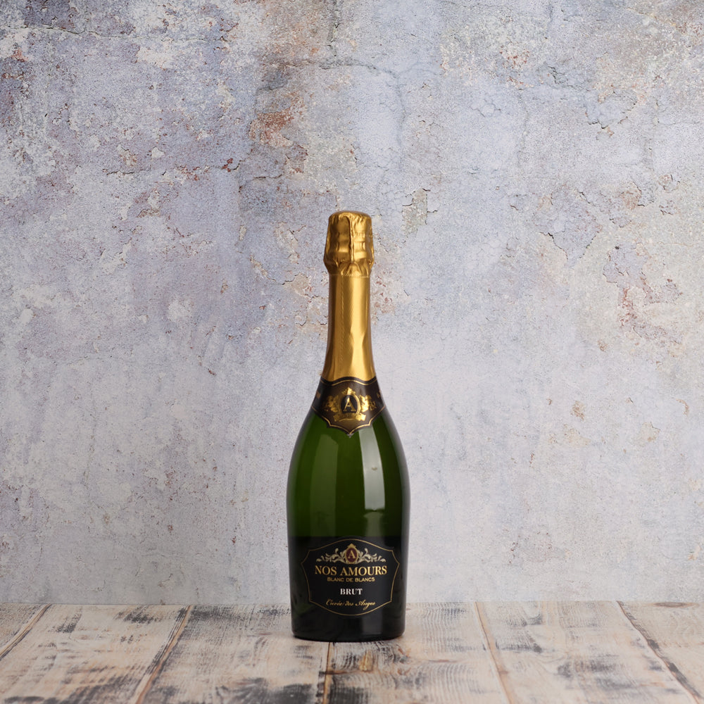 A bottle of A Nos Amours Traditional Method Sparkling NV 750ml White Wine