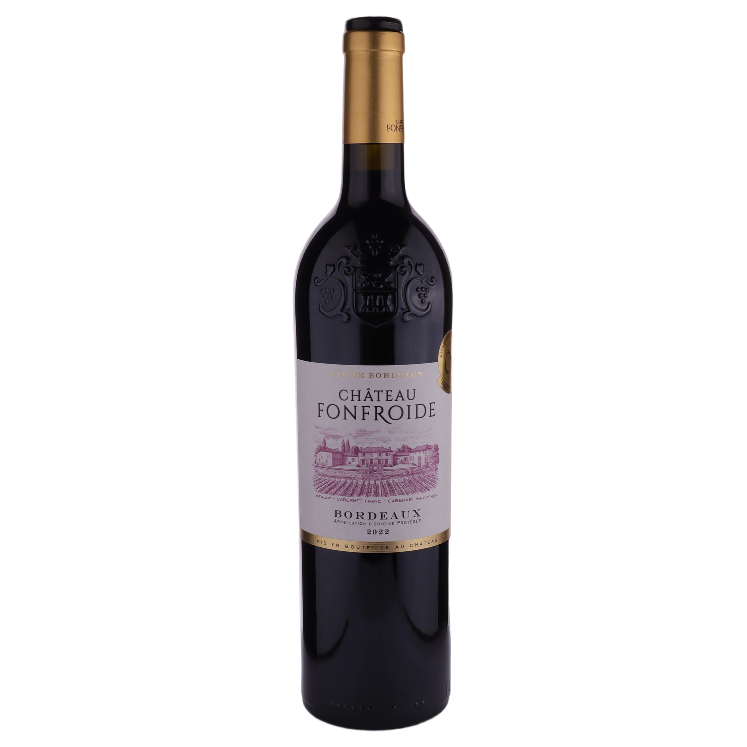 A bottle of 2022 Chateau Fonfroide Bordeaux 750ml Red Wine
