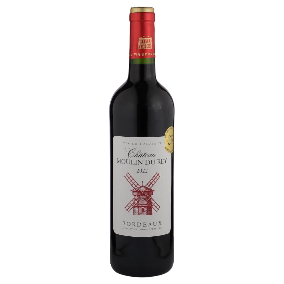 A bottle of 2022 Chateau Moulin Rey Bordeaux 750ml Red Wine