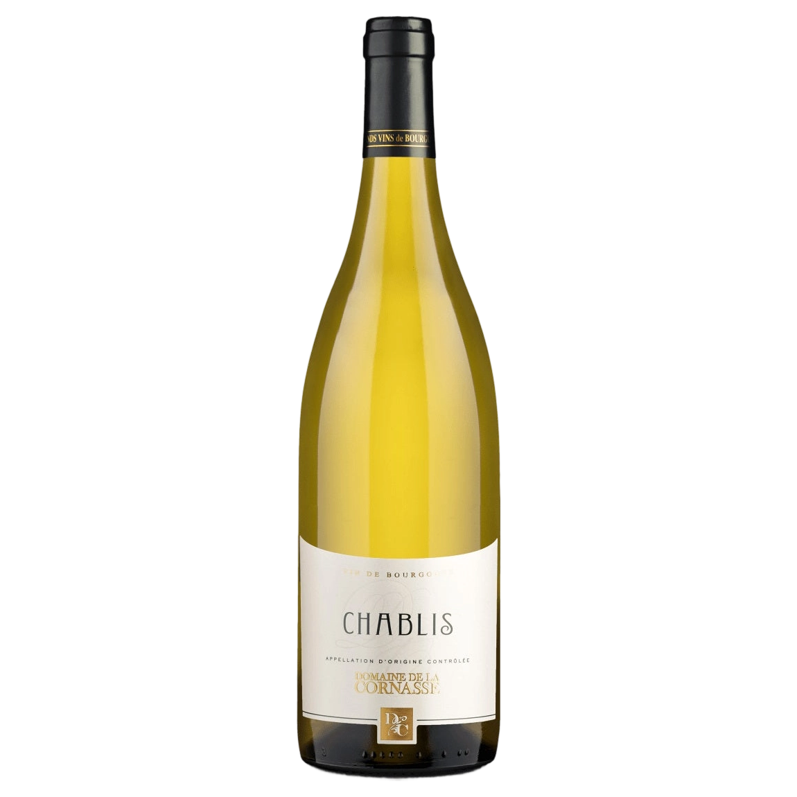 A bottle of Domaine de la Cornasse Chablis 2023 750ml White Wine
