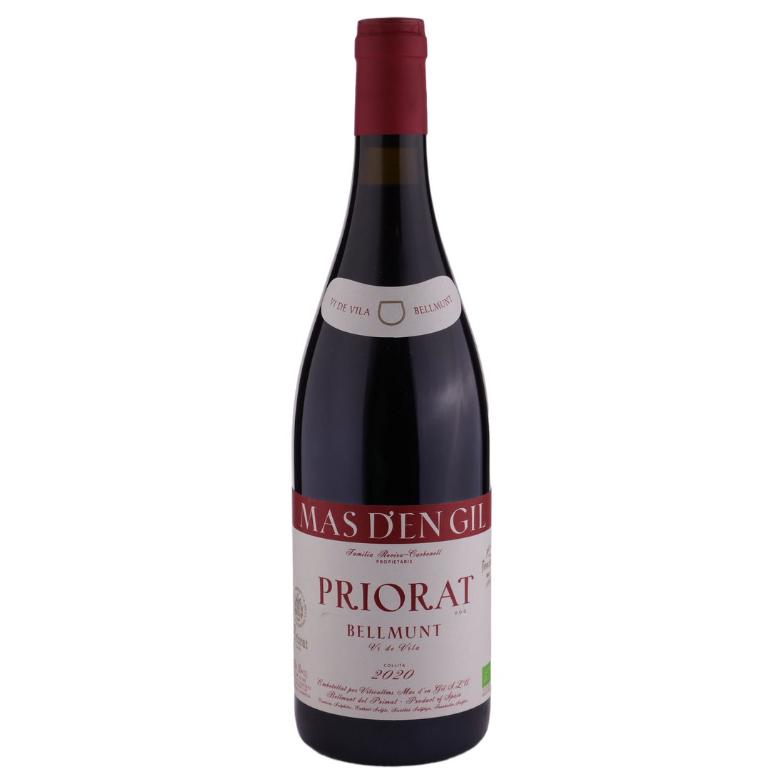A bottle of 2020 Mas d'en Gil Bellmunt Negre 750ml Red Wine
